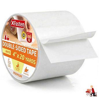 4"×20yd Removable Double Sided Tape, 1 Roll for Cat Training, Carpet & Woodworking