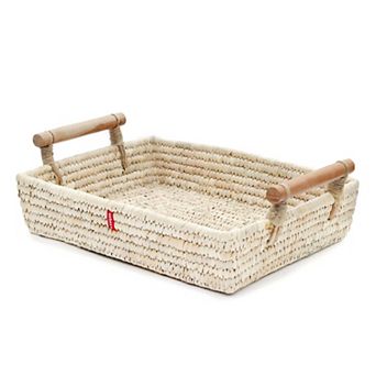 Serving Tray Woven Leaf