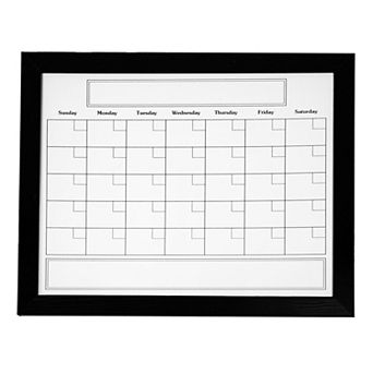 Sunnydaze Dry Erase Whiteboard Calendar with Marker and Eraser