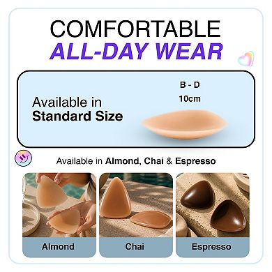 Lechery New York Allstick Triangle Nipple Covers For Women Reusable Sticky Silicone Covers