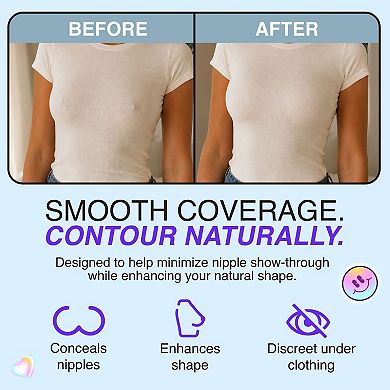 Lechery New York Edgestick Circle Nipple Covers For Women Reusable Silicone Nipple Covers