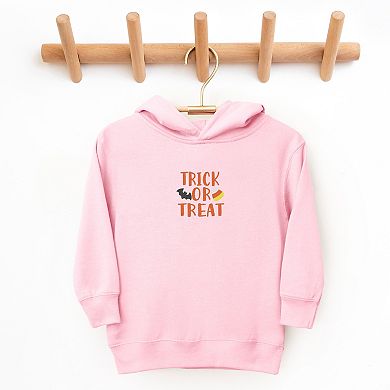 Embroidered Candy Corn Trick or Treat - Toddler Hoodie