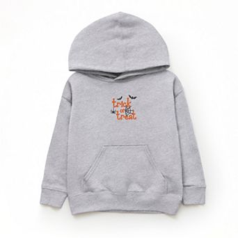 Embroidered Spiderweb Trick or Treat - Youth Graphic Hoodie