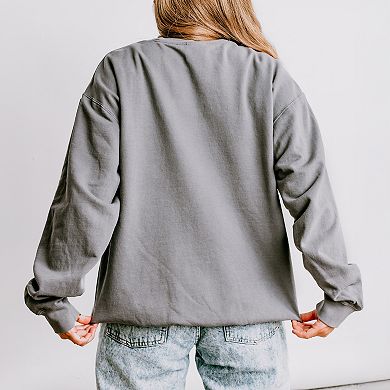 All Booked For Fall - Women's Lightweight Garment Dyed Sweatshirt