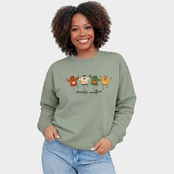 Sweater Weather Stick Figures - Women's Graphic Sweatshirt