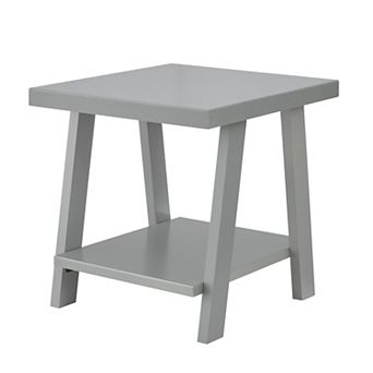 Athens Contemporary Wood Shelf End Table