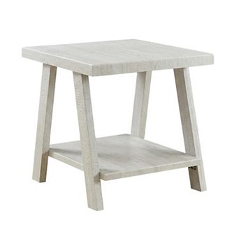 Athens Contemporary Wood Shelf End Table