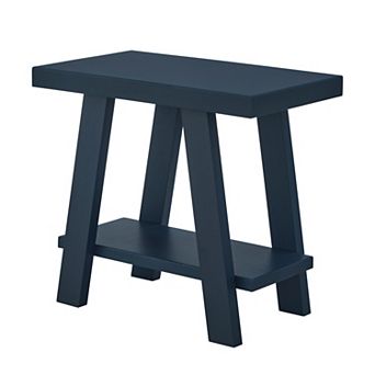 Athens Contemporary Wood Shelf Side Table