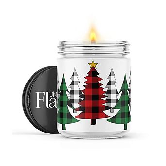 Christmas Plaid - 22-oz Candle Jar - Apple Cider & Clove