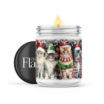 Christmas Kitties - 22-oz Candle Jar - Eucalyptus