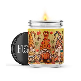 Thanksgiving Gnomes - 22-oz Candle Jar - Sweet Orange & Chili Pepper