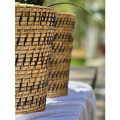 Planter Basket Woven Rattan