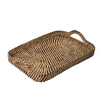 Rectangle Serving Tray Rattan Woven