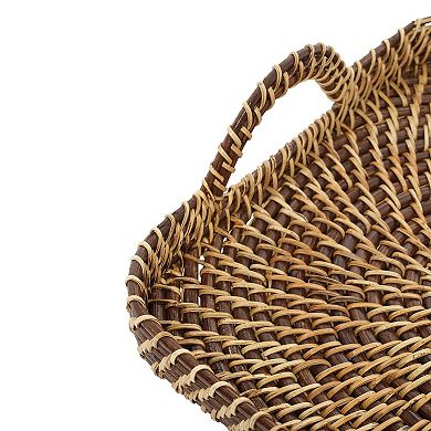 Rectangle Serving Tray Rattan Woven