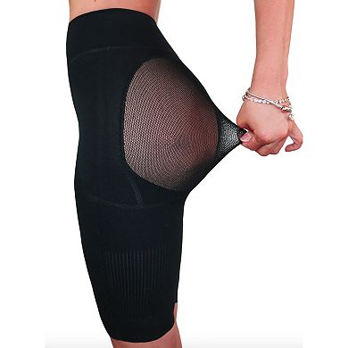 Women's Happy Shapewear No.7 Low Waist Above Knee Double Tummy Layer