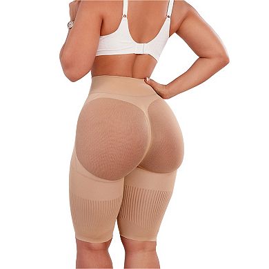 Women's Happy Shapewear No.7 Low Waist Above Knee Double Tummy Layer