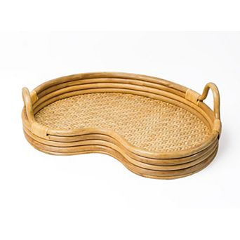 Serving Tray Rattan Woven