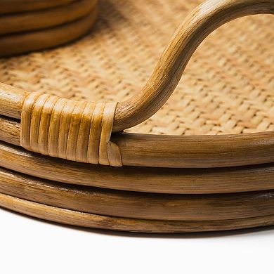 Serving Tray Rattan Woven