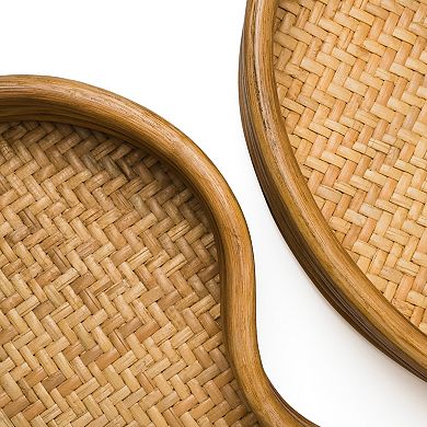 Serving Tray Rattan Woven