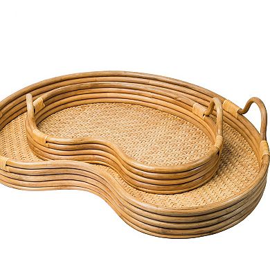 Serving Tray Rattan Woven