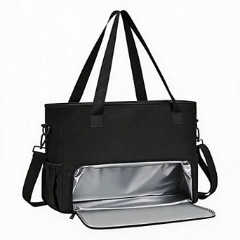 2-in-1 Women's Lunch Tote Bag with Insulated Compartment 15.6 Inch Laptop Work Bag Water-Resistant