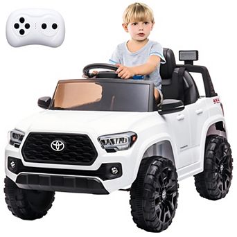 Kids Ride On Truck, Licensed Toyota Tacoma Car, 12V Battery Powered Electric Car, with lights Music