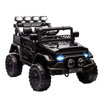 12V Kids Ride On Car, Ride On Toy for Kids, Electric Truck with 5MPH Max Speed, Black