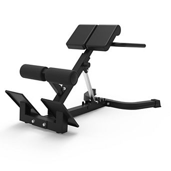 Dual Adjustable Roman Chair Back Extension Bench for Home Gym
