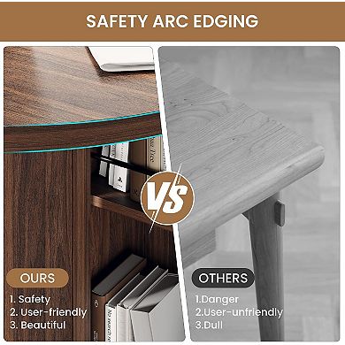 Folding Dining Table with Wine Rack & Cup Holder 3-in-1 Oval Drop Leaf Table on Lockable Casters