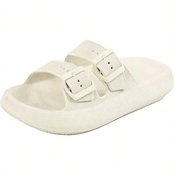 Sandals Double Buckle Adjustable Slides EVA Flat Unisex