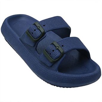 Sandals Double Buckle Adjustable Slides EVA Flat Unisex