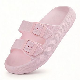 Sandals Double Buckle Adjustable Slides EVA Flat Unisex
