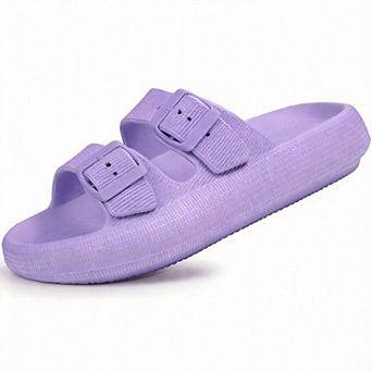 Sandals Double Buckle Adjustable Slides EVA Flat Unisex