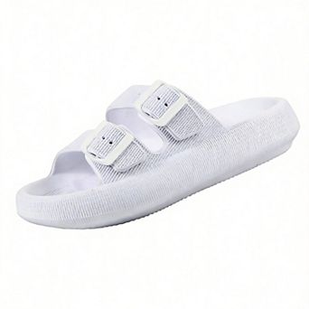 Sandals Double Buckle Adjustable Slides EVA Flat Unisex