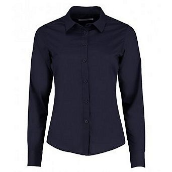 Kustom Kit Womens/Ladies Long Sleeve Tailored Poplin Shirt