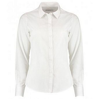 Kustom Kit Womens/Ladies Long Sleeve Tailored Poplin Shirt