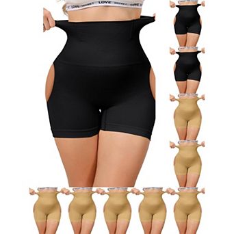 10 Packs Women's High Waisted Thigh Slimmer Tummy Control Under Dress Shorts Hip Lifting Body Shaper