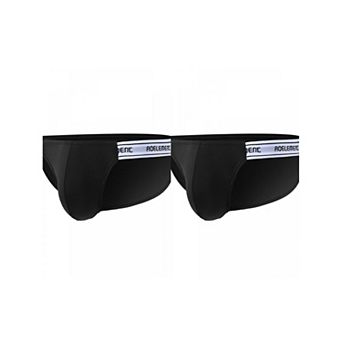 2 Packs Men's Low Rise Underwear Stretch Briefs Soft Breathable Pouch Boxer Underwear