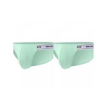2 Packs Men's Low Rise Underwear Stretch Briefs Soft Breathable Pouch Boxer Underwear