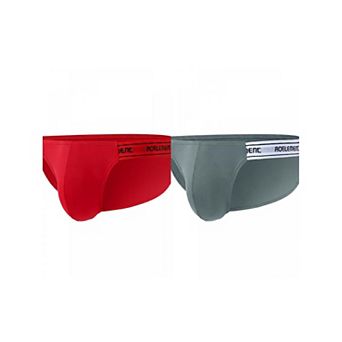2 Packs Men's Low Rise Underwear Stretch Briefs Soft Breathable Pouch Boxer Underwear