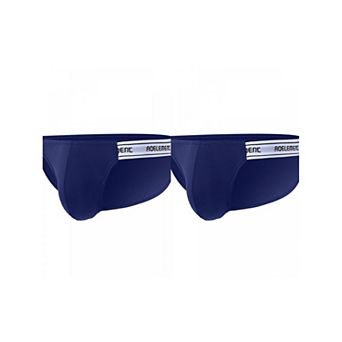2 Packs Men's Low Rise Underwear Stretch Briefs Soft Breathable Pouch Boxer Underwear