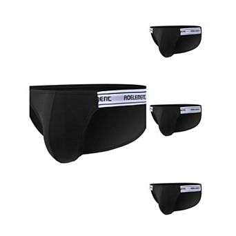 4 Packs Men's Low Rise Underwear Stretch Briefs Soft Breathable Pouch Boxer Underwear
