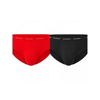 2 Packs Men's Triangle Underwear Mid Waist Breathable Soft Comfort Daily Briefs