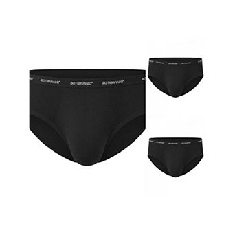 3 Packs Men's Triangle Underwear Mid Waist Breathable Soft Comfort Daily Briefs