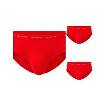3 Packs Men's Triangle Underwear Mid Waist Breathable Soft Comfort Daily Briefs
