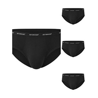 4 Packs Men's Triangle Underwear Mid Waist Breathable Soft Comfort Daily Briefs