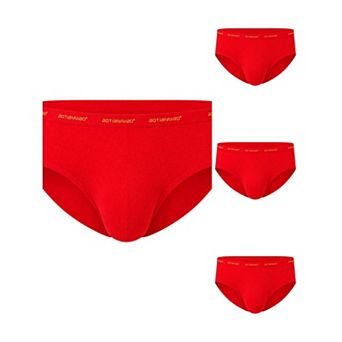 4 Packs Men's Triangle Underwear Mid Waist Breathable Soft Comfort Daily Briefs