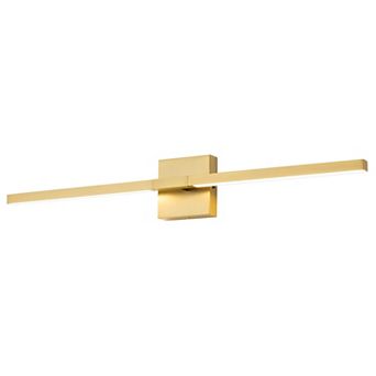 POWLIG 31.5-Inch Modern Black LED Wall Sconce - 24W 5-Color Temperature Dimmable