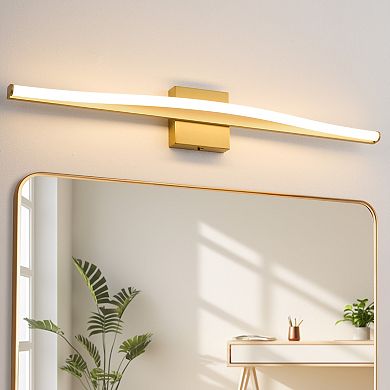 POWLIG 31.5" Modern Wall Sconce - Dimmable LED Light with Adjustable Temperature and Acrylic Shade
