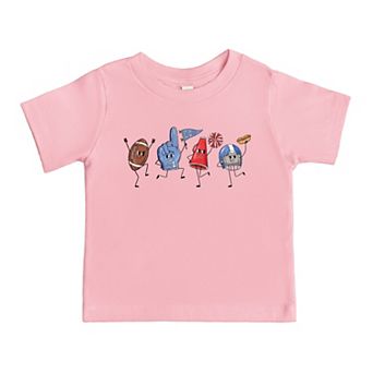 Football Stick Figures - Toddler Short Sleeve Graphic T-Shirt